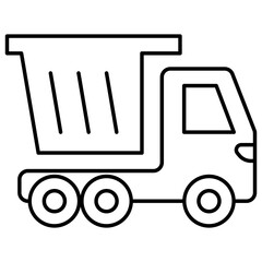 Tipper truck icon