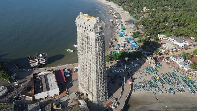 Mudeshwara temple drone shot