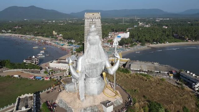 Mudeshwara temple drone shot