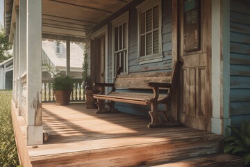 old porch, Generative AI