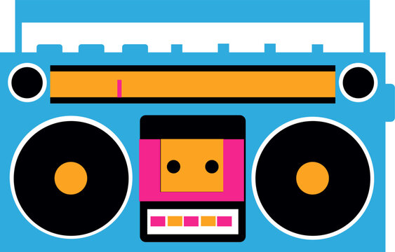 vontage retro radio cassette tape recorder music player