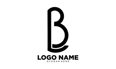 Letter B alphabet vector logo