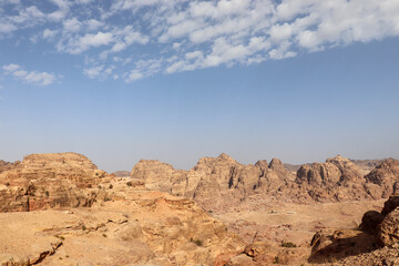 Fototapeta premium Petra, Jordan - 2021 : The Nabateans city (one of the most famous archaeological sites in the world)