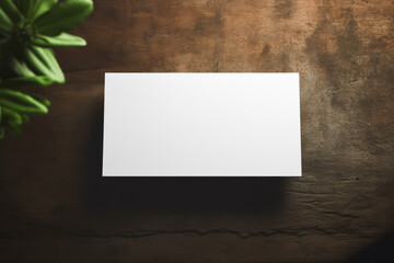 blank business card on the wall