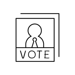 Election poster icon