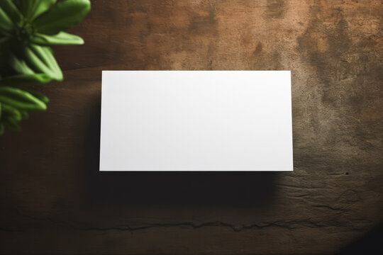 blank business card on the wall
