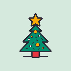 Emerald Delight Green Christmas Tree Icon