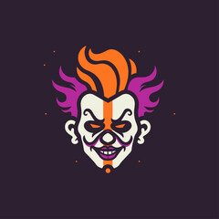 Wicked Joker Flat Icon, halloween icon