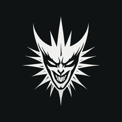 Mischievous Harlequin Flat Icon, halloween icon