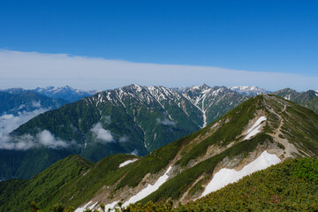 初夏の山並み