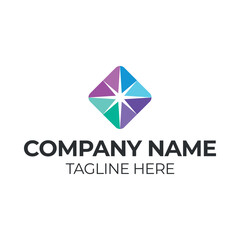 Fototapeta premium Vector flat design logo template