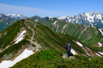初夏の山並み