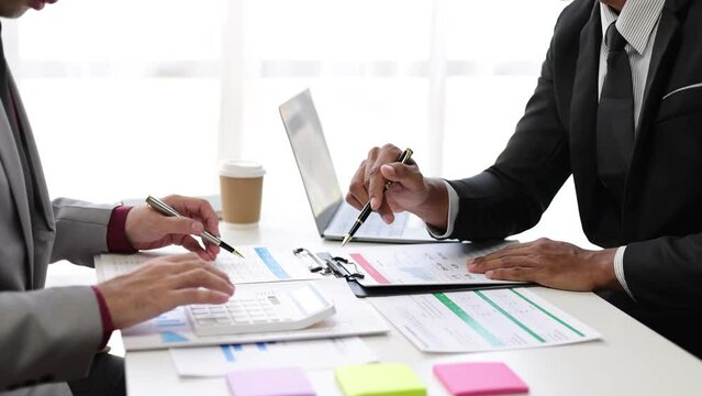 Finance and accounting, Businessman stressed with problematic budget management.