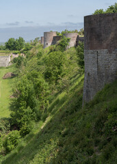 Fototapeta na wymiar Montreuil sur mer , la citadelle