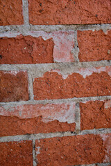 Red brick background wall, ancient brick, old city wall bricks and ancient temples