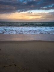 Sea sand beach close up. Beautiful beach landscape. Maritime beach landscape tropical horizon. calm...