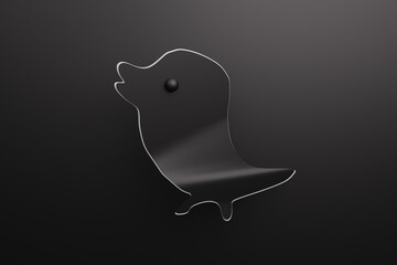 black and white bird