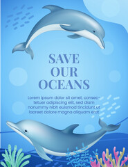 dolphin in the sea. dolphin frame © rosi_a