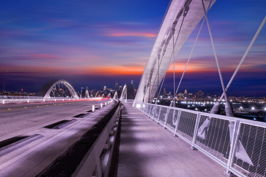New 6th Street bridge in Los Angeles, California.  