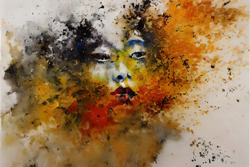 Obraz premium paint on the wall