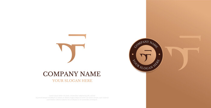 Initial DF Logo Design Vector 