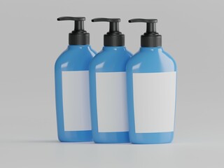 Spray bottle 3d illustration with white background