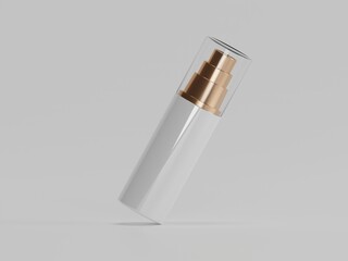 Perfume spray 3d illustration with white background 