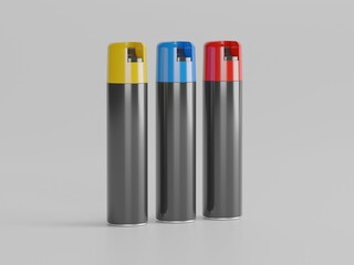 Mosquito spray bottle 3d illustration 