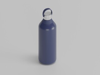 Sports water bottle 3d illustration with white background 