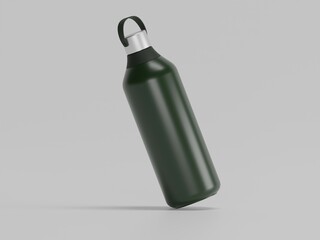 Sports water bottle 3d illustration with white background 