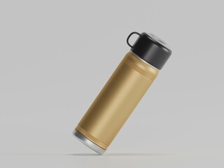 Sports water bottle 3d illustration with white background 
