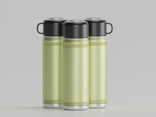 Sports water bottle 3d illustration with white background 