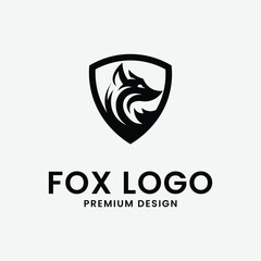 fox logo line art design logo illustration icon