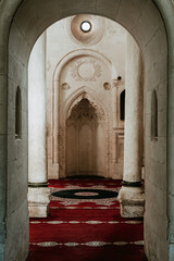 Naklejka premium Interior architecture of Ishak Pasha Palace, a historical building