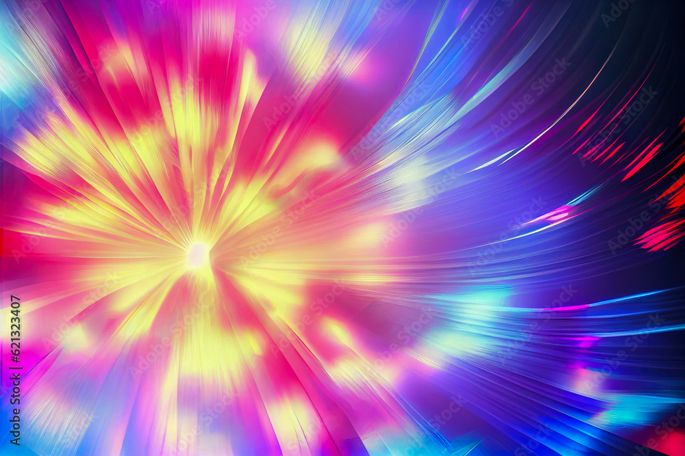 Poster light abstract fractal background. generative ai