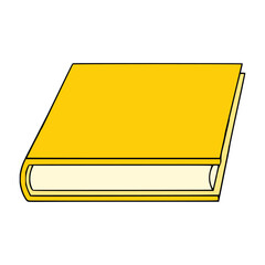 text book icon image vector illustration design  yellow and black and white