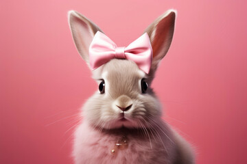 Cute rabbit. Generative AI