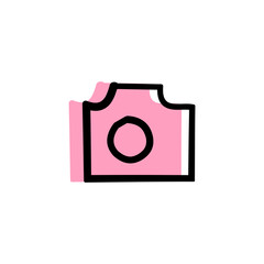 camera isolated on white