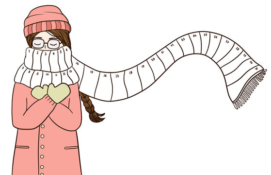 Monthly mood tracker template with girl everyday coloring mood board sheet