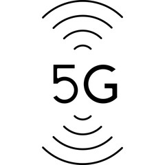 5g network vector symbol icon
