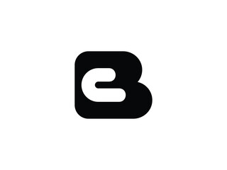 modern monogram BC or CB logo design