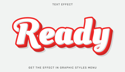 Ready editable text effect in 3d style. Text emblem for advertising, branding, business logo