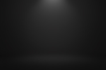 spotlight and black studio room display product.