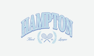 Vector artwork for t-shirts and sweatshirts in varsity vintage style.