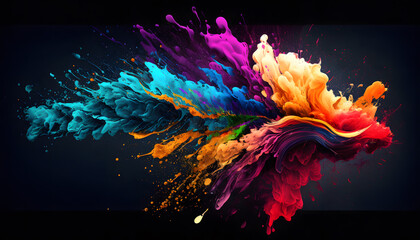 Abstract background - paint explosion