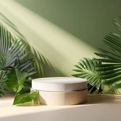 illustration of a tropical background generative AI