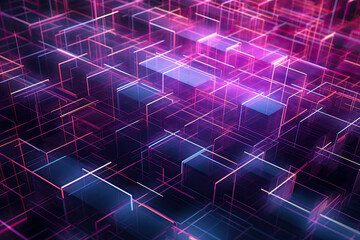 minimalistic background with futuristic grids and wireframe structures, representing the convergence of technology and design