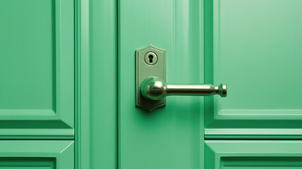 Obraz premium Iron door close up background. Generative ai