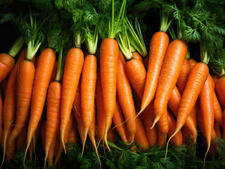 Background of fresh carrot