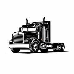 Truck Logo Illustration Design